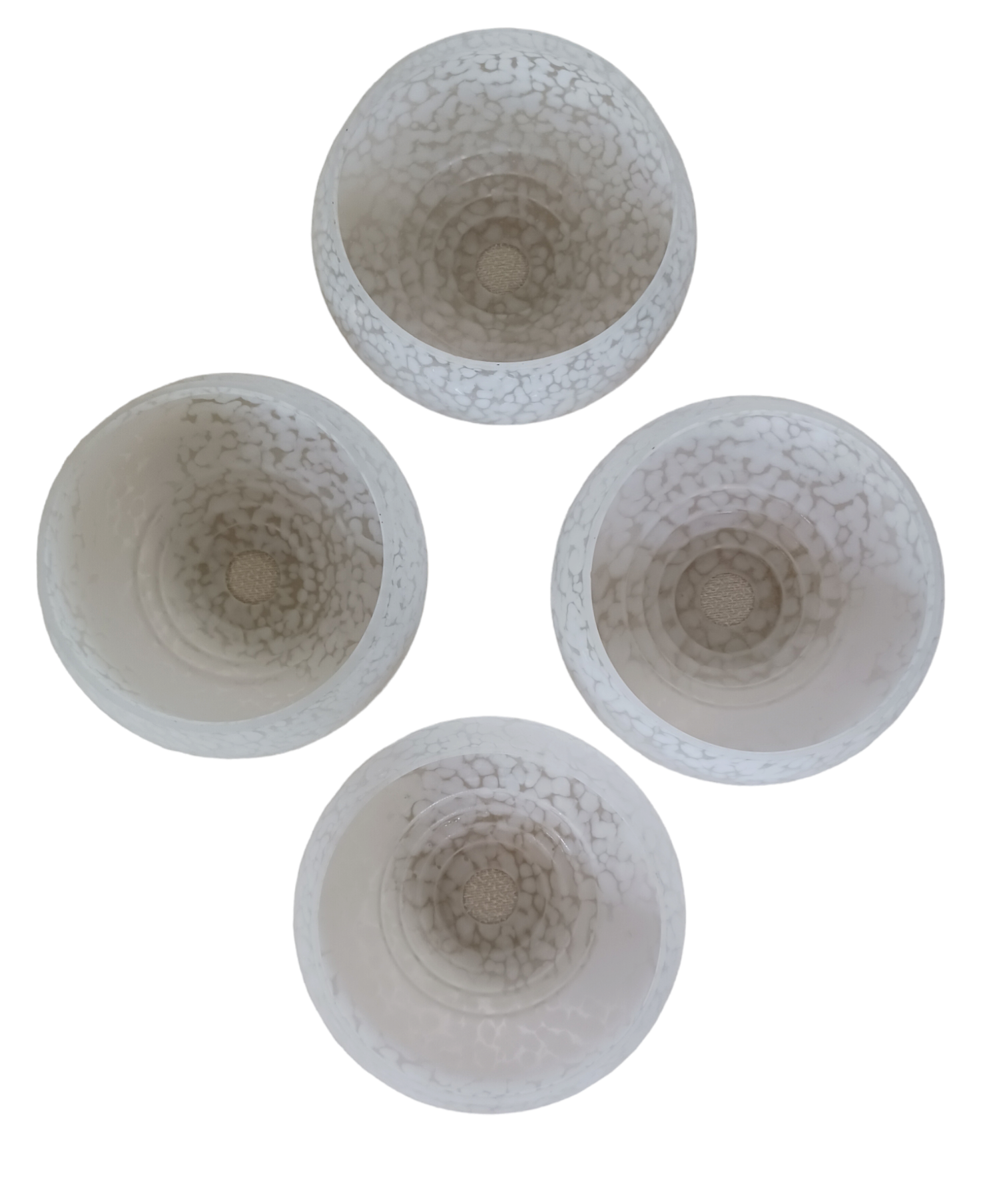 Set of 4 glass shades Clichy