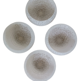 Set of 4 glass shades Clichy