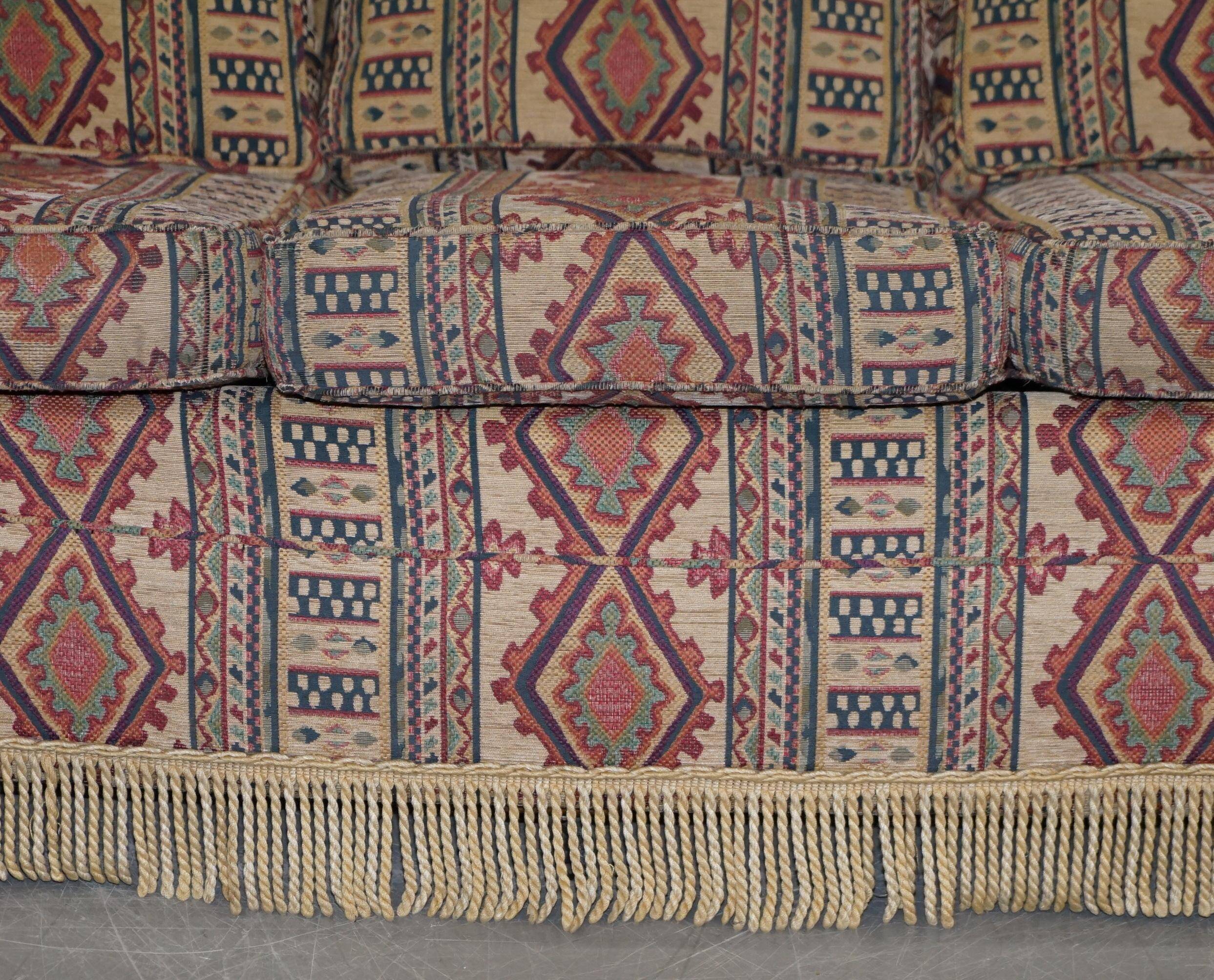 Art Deco style upholstered Kilim sofa