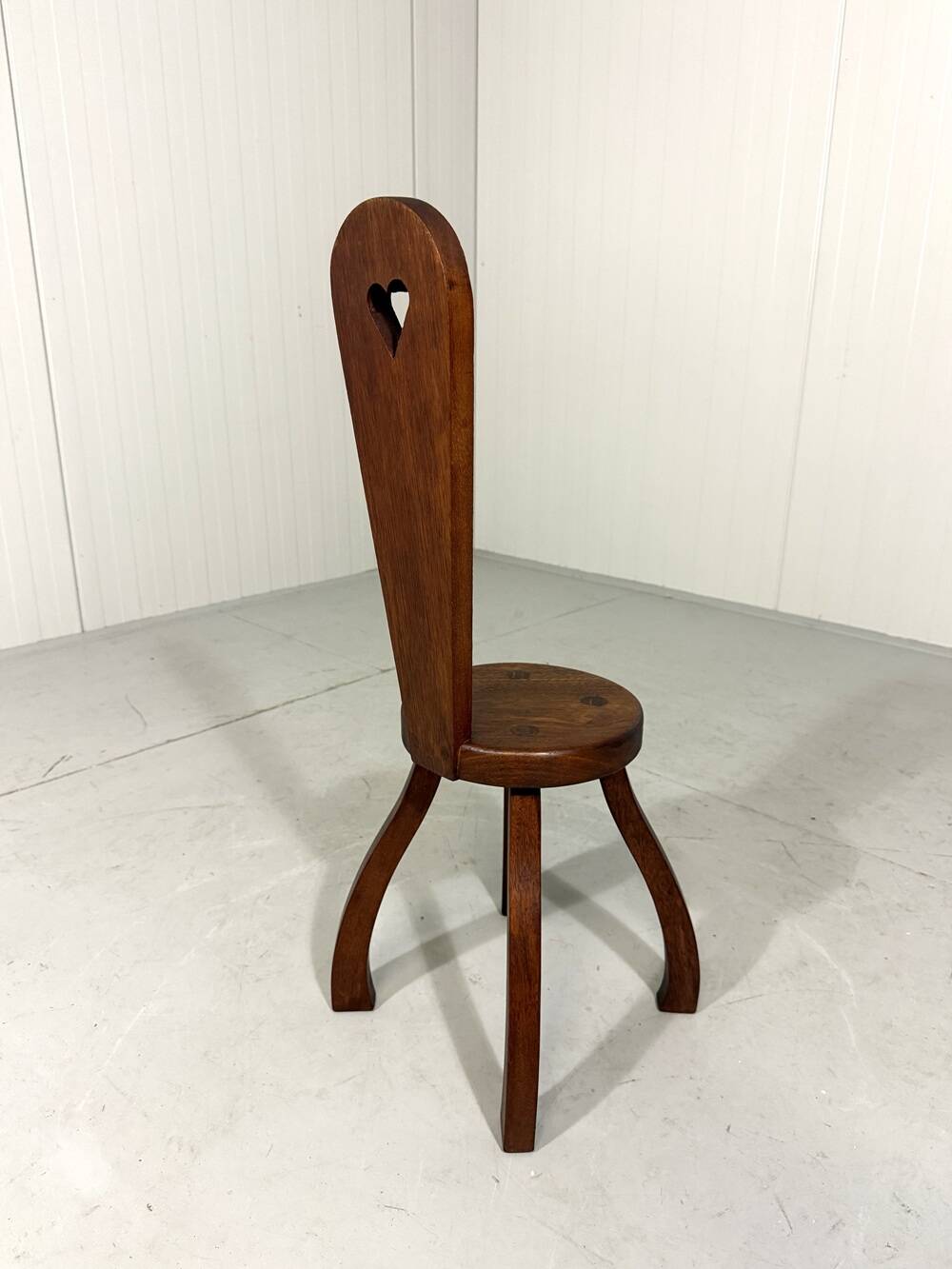 Brutalist rustic small chair stool side table plant table 1960’s