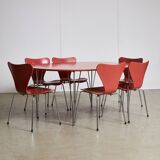 Series 7 Chair by Arne Jacobsen for Fritz Hansen, 1955, Set of 6