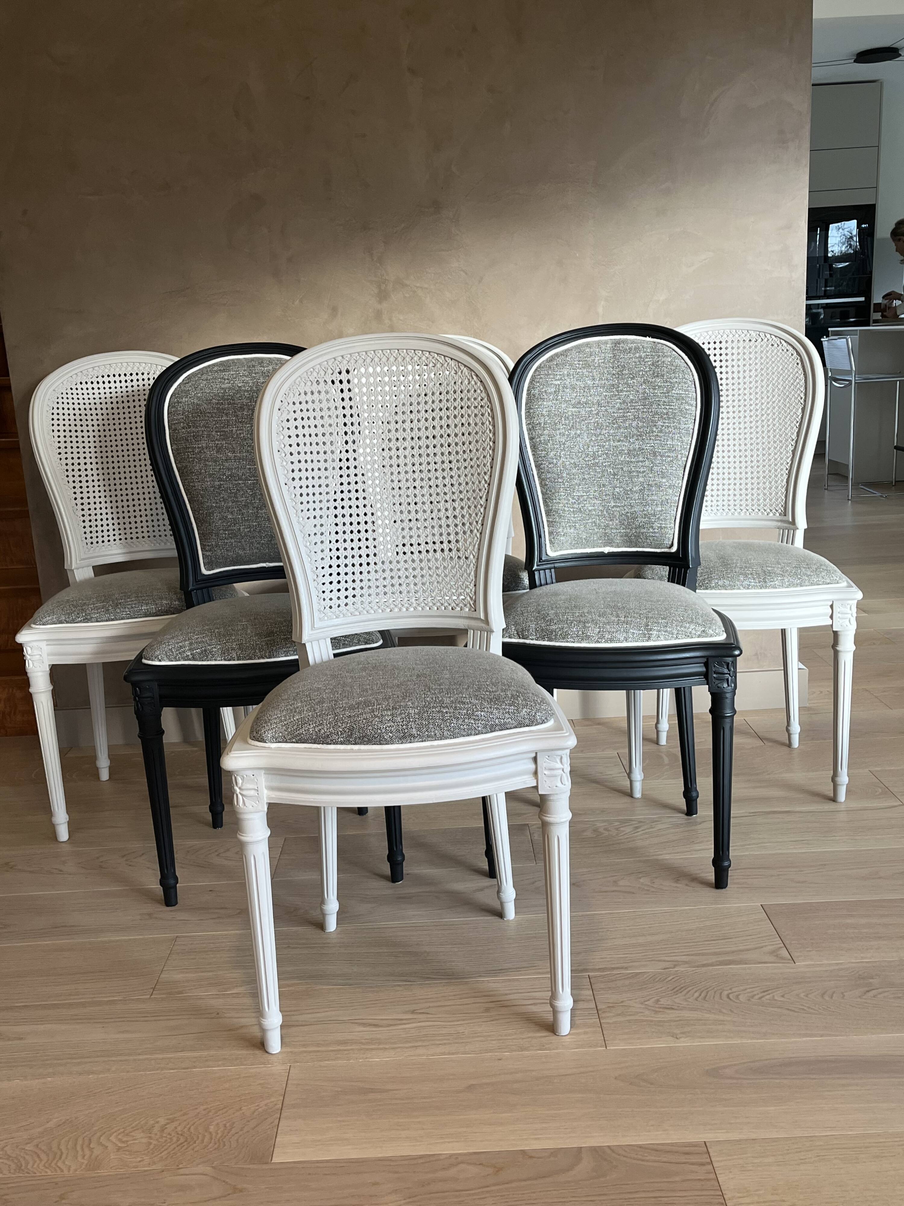 Lot 6 chaises Louis XVI