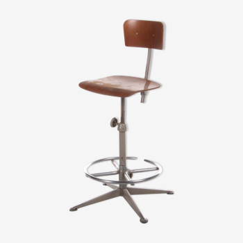 Chaise de table à dessin industriel par Friso Kramer pour Ahrend, vers 1960