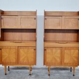 Mid-Century Italian Rosewood Cabinets, 1960s, Set of 2