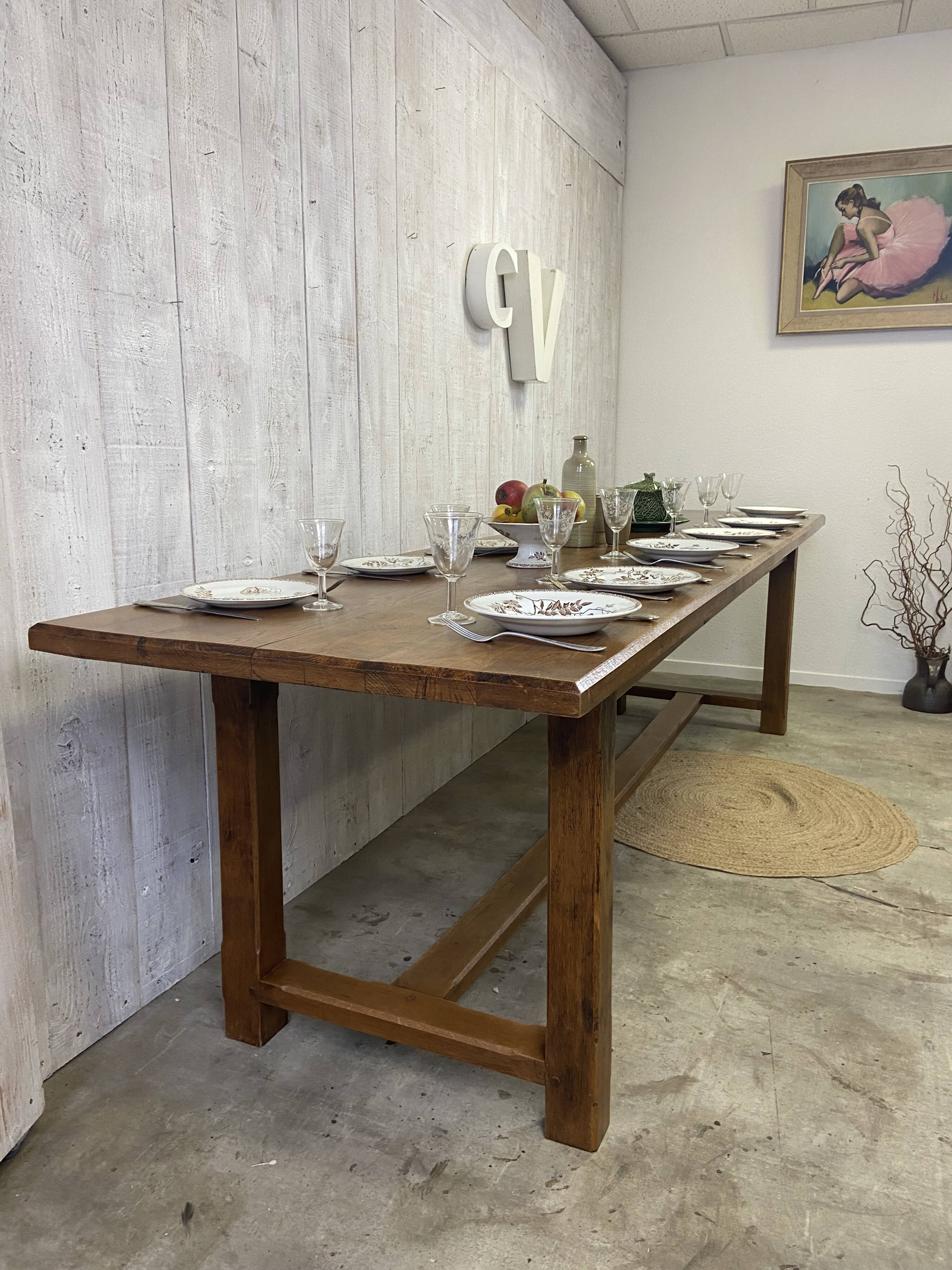 Table de ferme 280x77cm