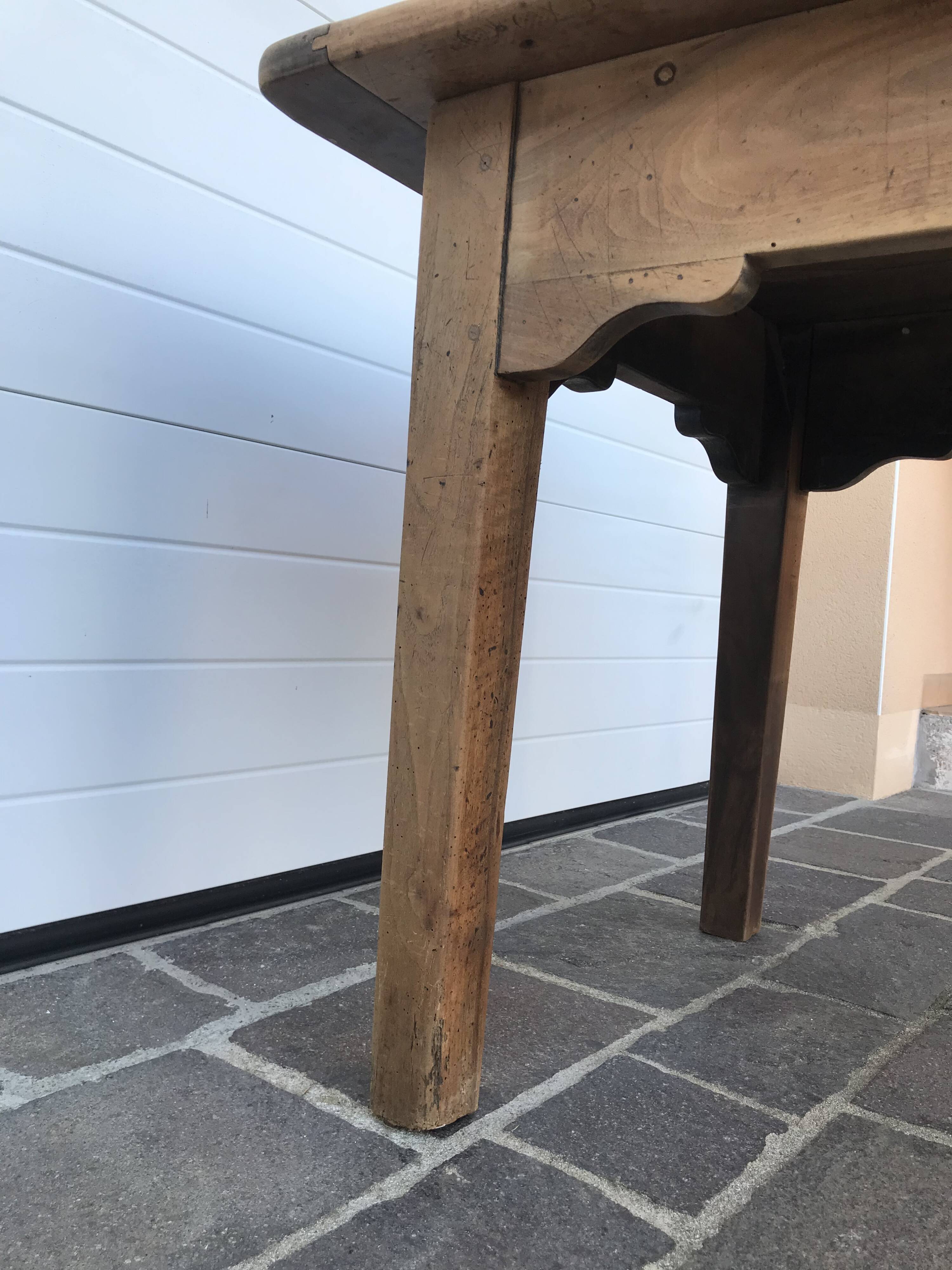 Walnut farmhouse table