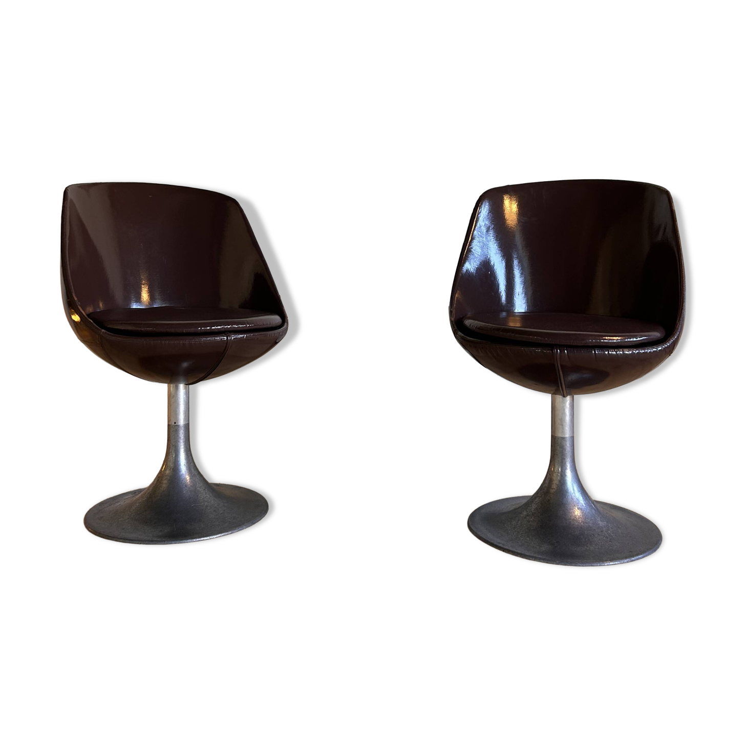 Pair of Space Age Armchairs, Italian design