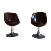 Pair of Space Age Armchairs, Italian design