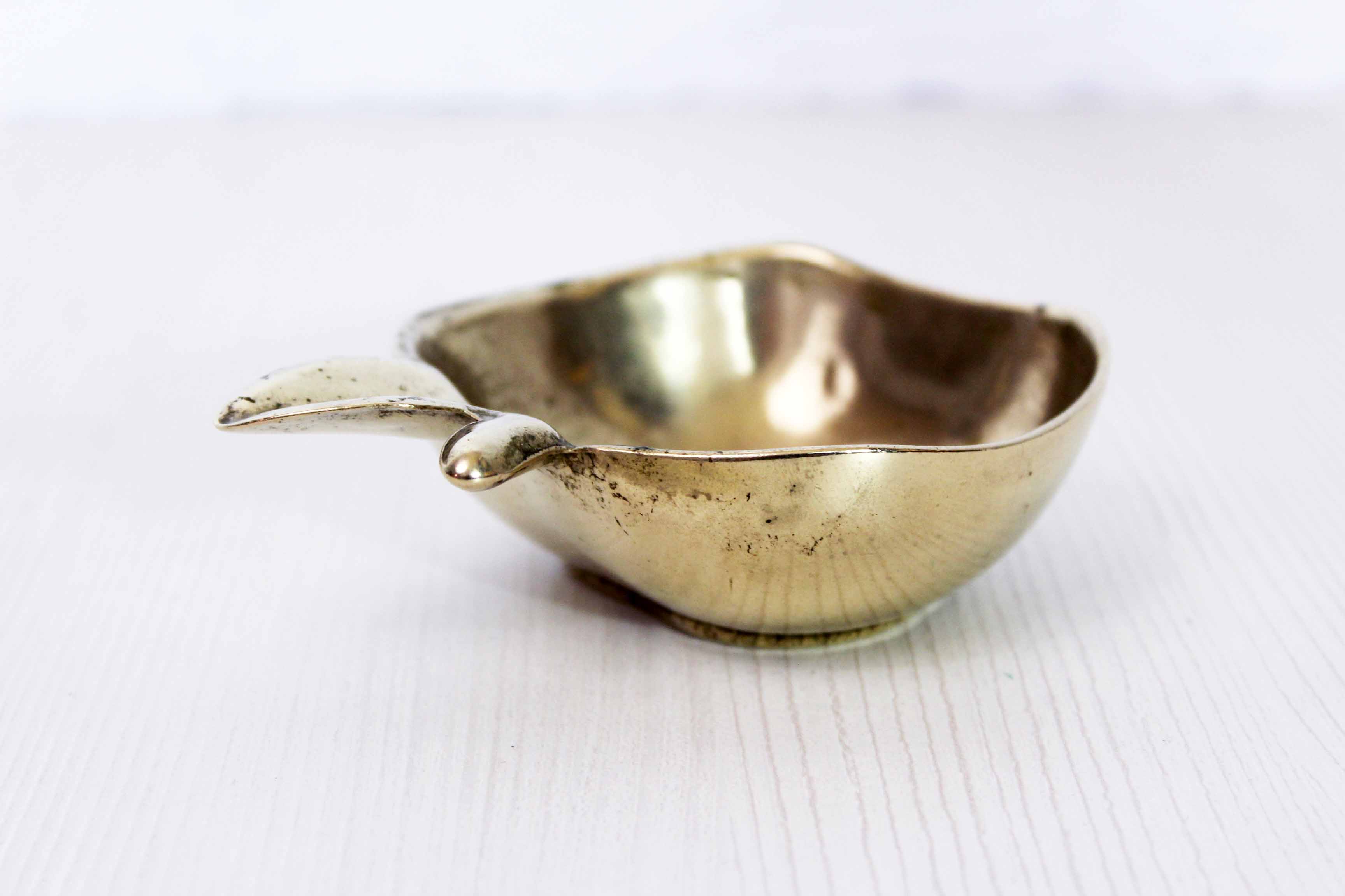 Apple bronze trinket bowl 1960