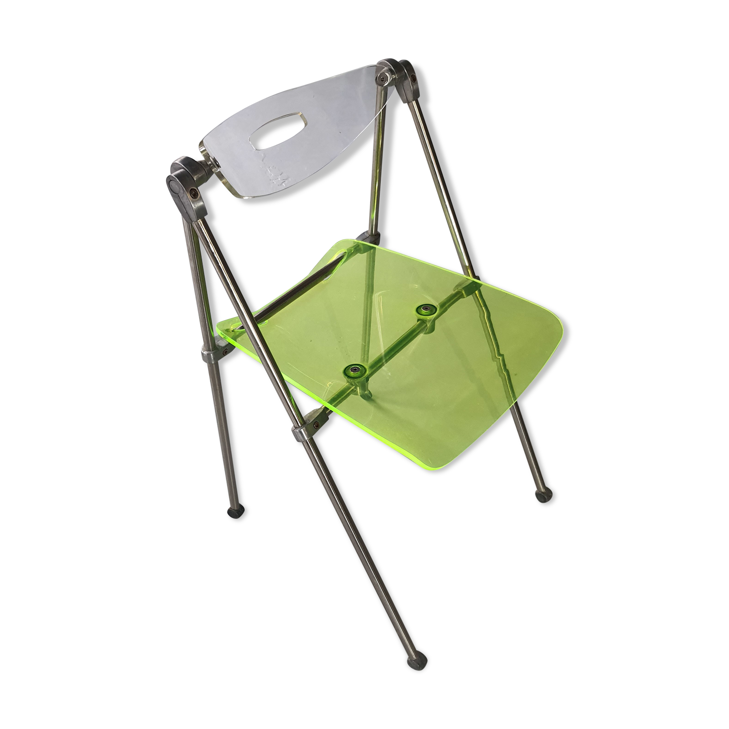 Modern folding chair in plexiglass Giancarlo Piretti - EDA Concept