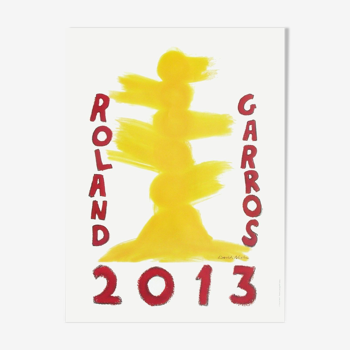 Official poster Roland Garros by David Nash 2013