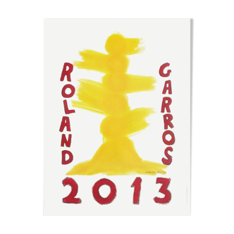 Official poster Roland Garros by David Nash 2013