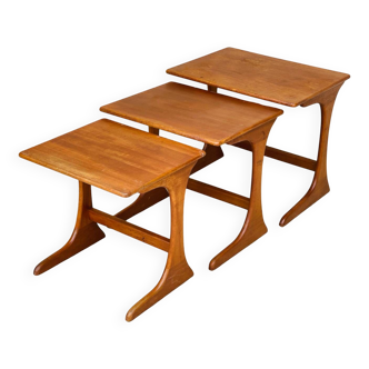 Teak nesting coffee table