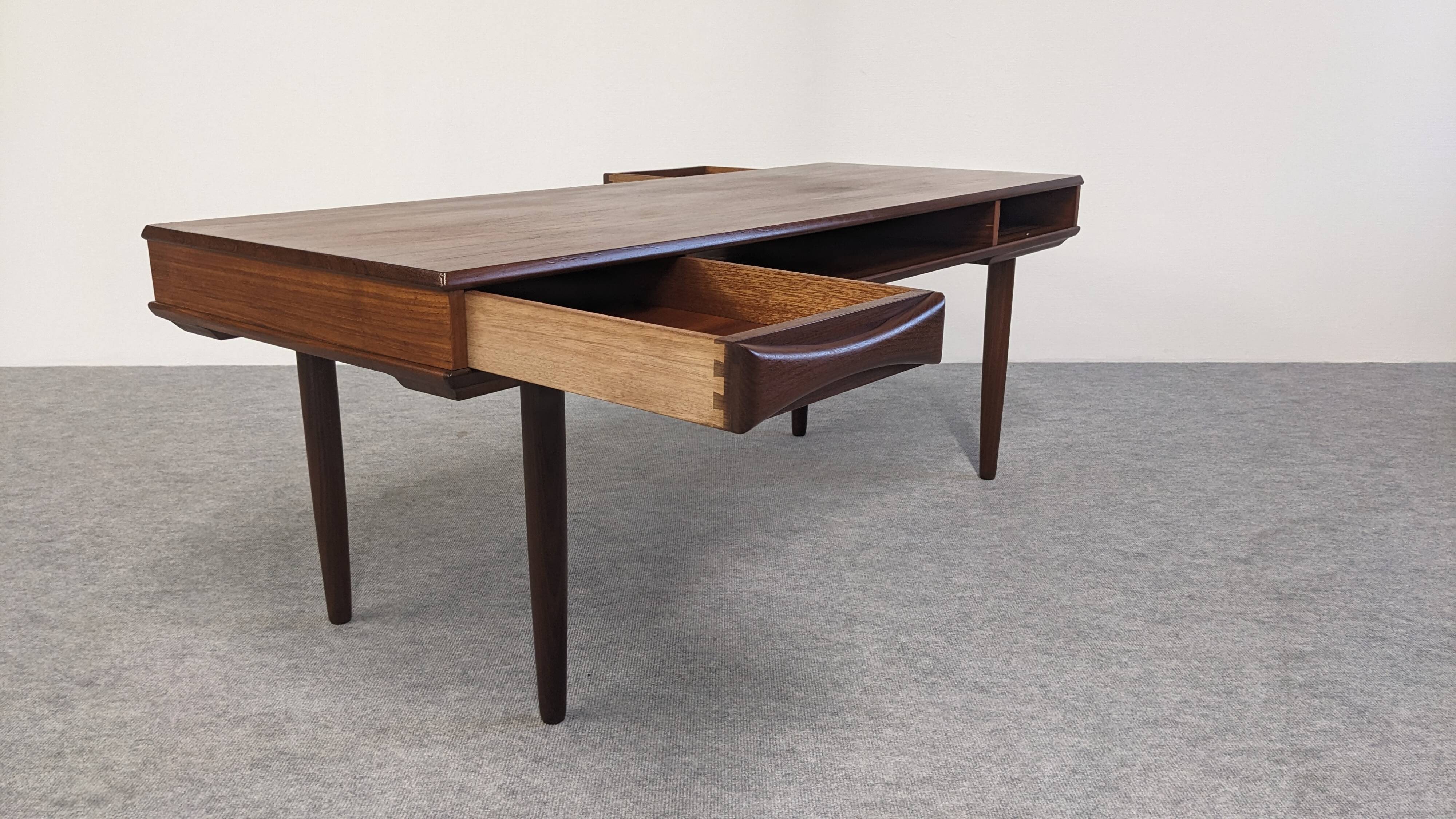 Modernist teak coffee table by Arne Vodder for Dyrlund, Denmark 1960s