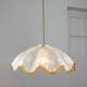 Lampe à suspension italienne du milieu du siècle en verre de Murano et laiton