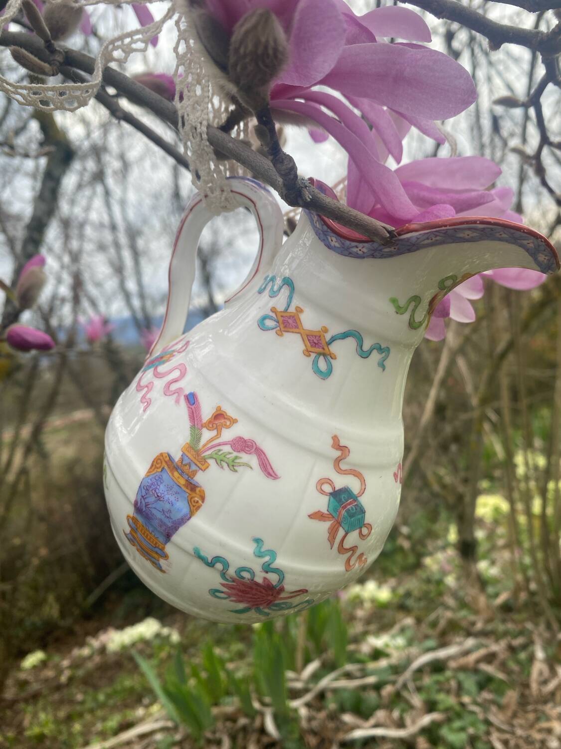 Antique Minton porcelain milk jug