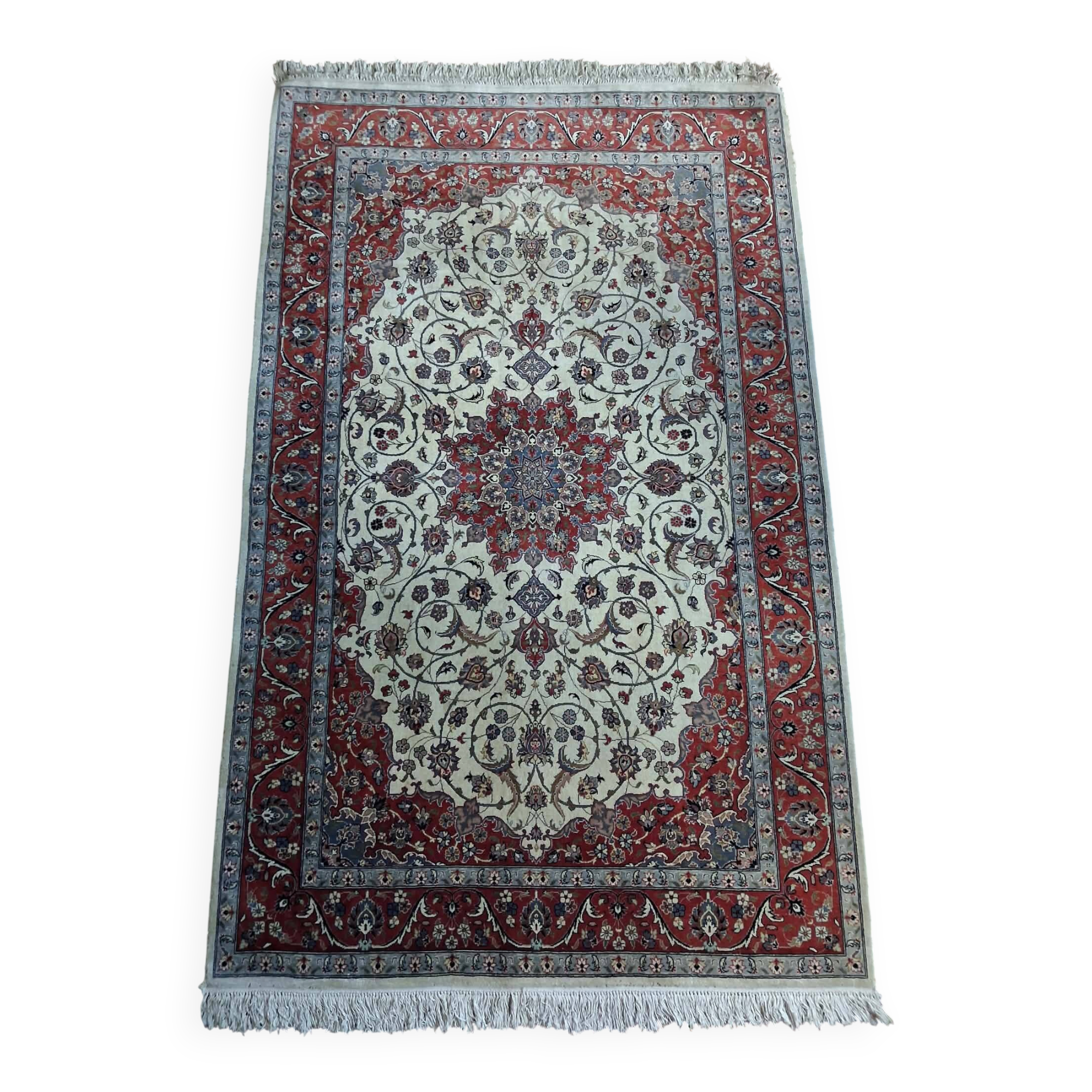 Tapis Indo Tabriz fait main 246x158cm