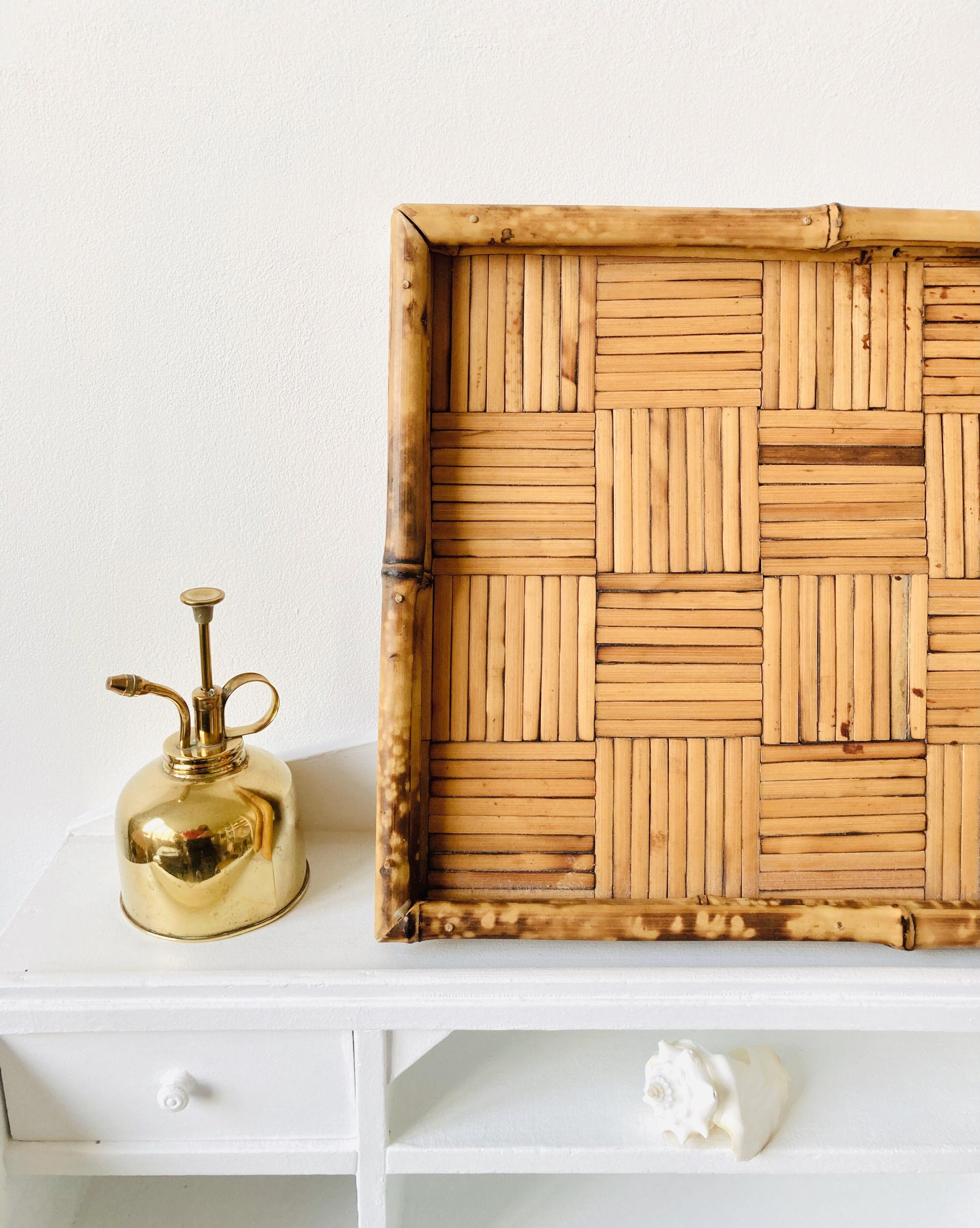 Bamboo tray from the 70s
