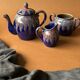 Teapot, milk jug and sugar bowl Lacheny Saint-Amand