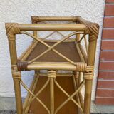 Vintage rattan shelf