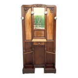 Art Deco Coat Rack in Walnut Burl