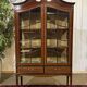 Vitrine anglaise en acajou fin XIXème
