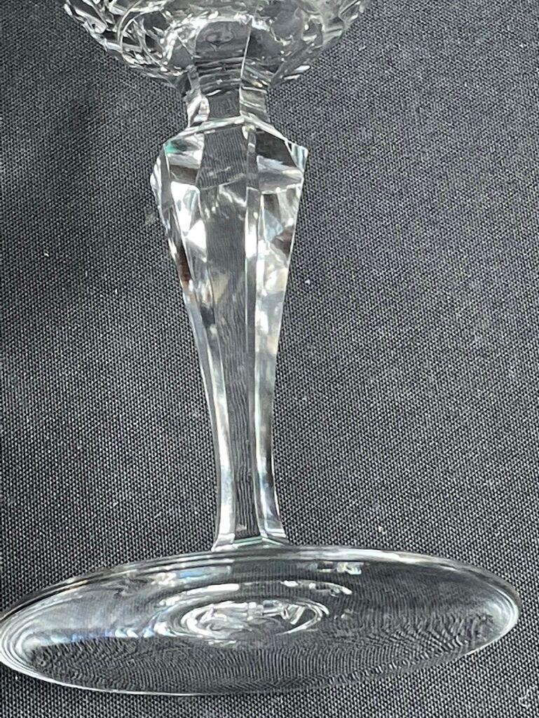 2 champagne glasses stamped Baccarat - Service Austerlitz