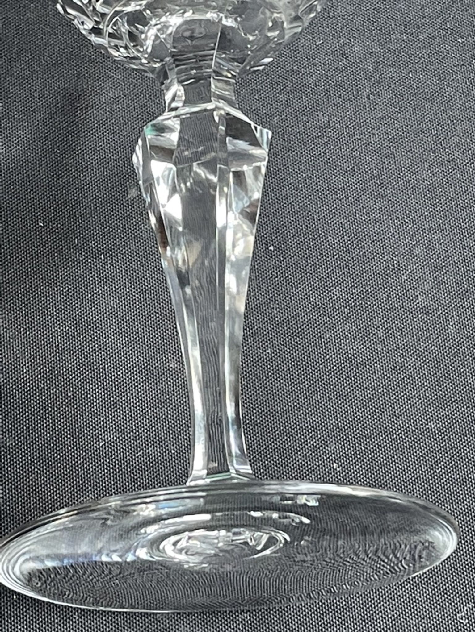 2 champagne glasses stamped Baccarat - Service Austerlitz