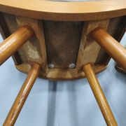 Mid Century Solid Maple Footstools with Curved Frames, 1960s