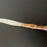 Bamboo handle cheese knife