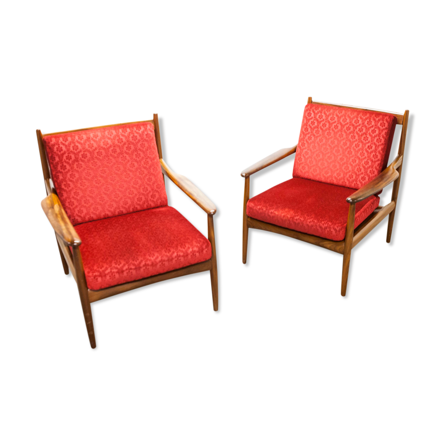 Pair of Scandinavian 60s armchairs