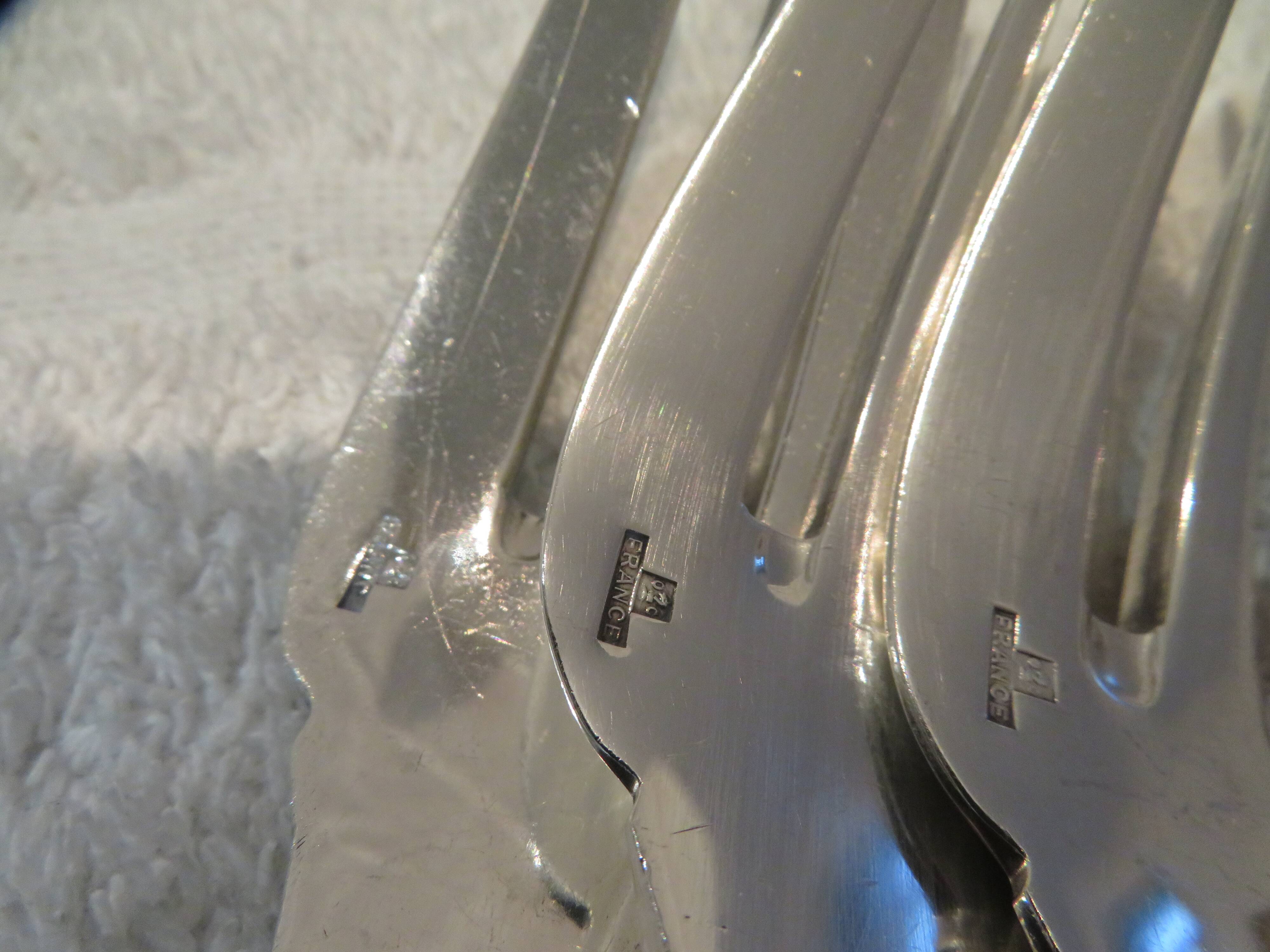 Christofle America silver plated serving or stewing fork