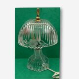 Table lamp in transparent crystal decoration flowers 28 cm