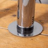 Pair of vintage 70s table lamps in chromed steel design targetti