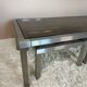 70s design brushed steel coffee table and nesting tables