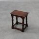 19th Century oak rectangular joint stool or table with turned legs, France