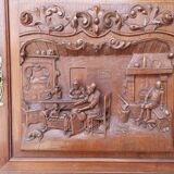 Breton sideboard in carved oak