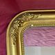 Miroir de cheminée stuc bois dore XIX eme 40x55cm