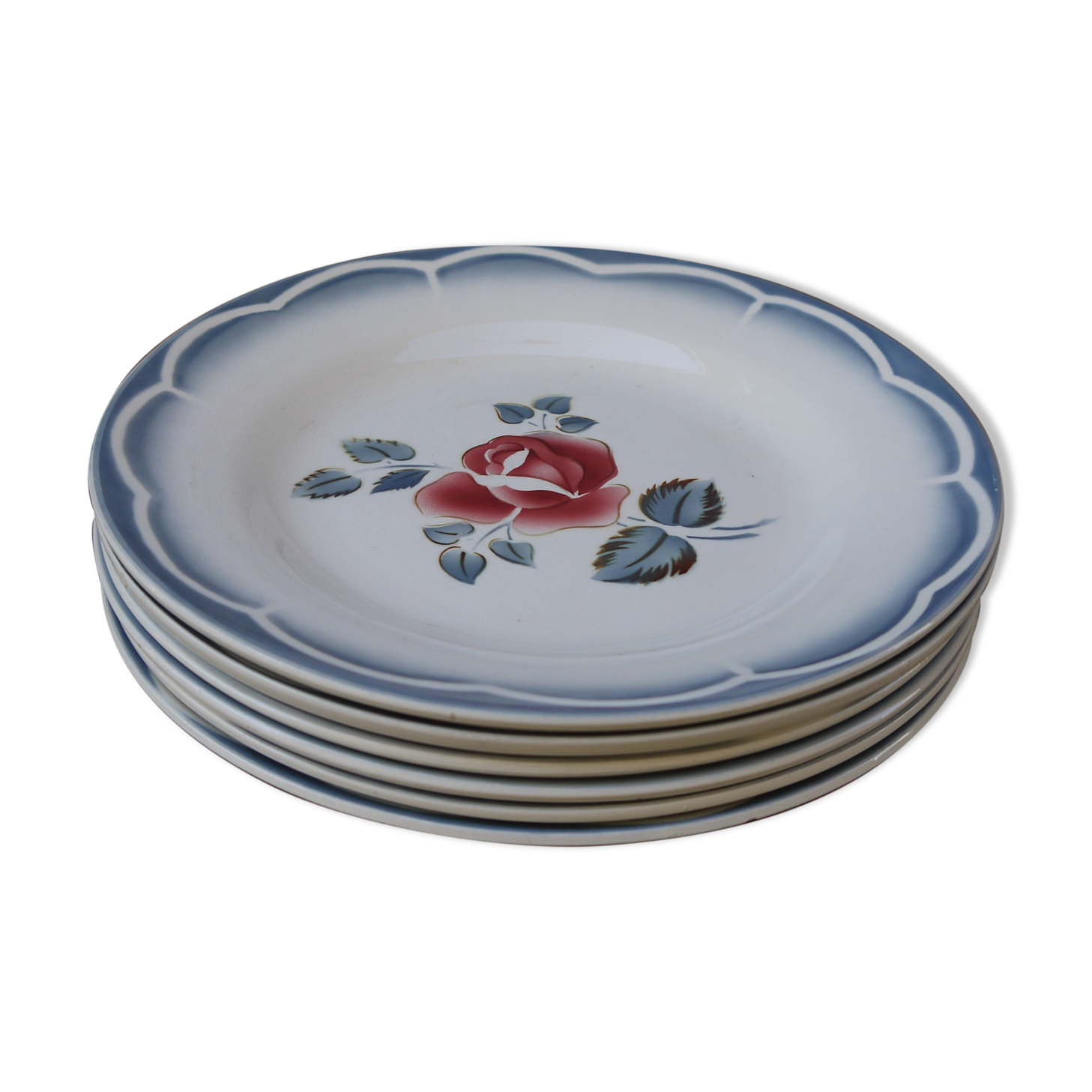 Six plates Digoin Magali