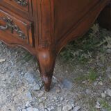 Curved Louis XV style chest of drawers known as a “tomb”