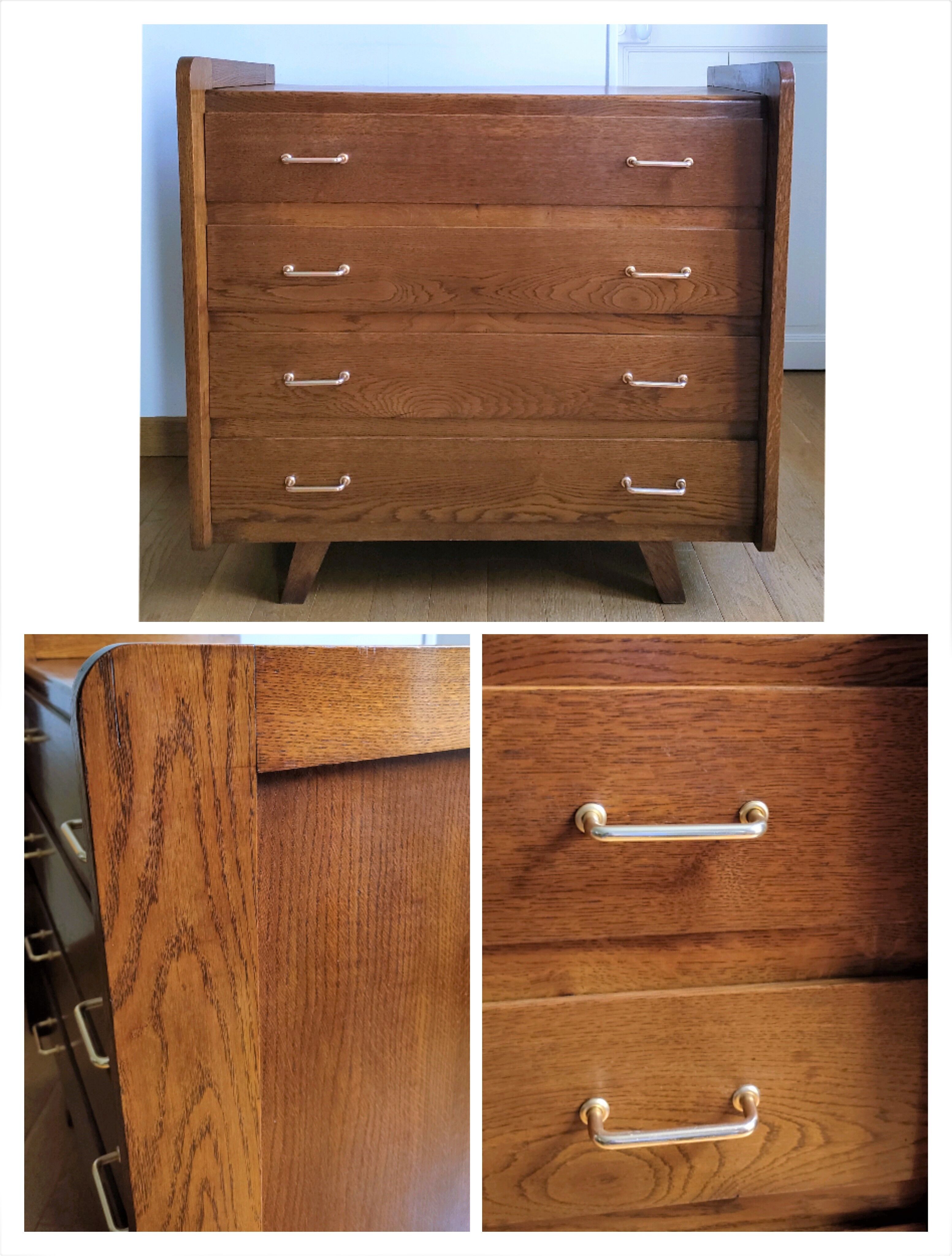 Wooden chest of drawers design 60s