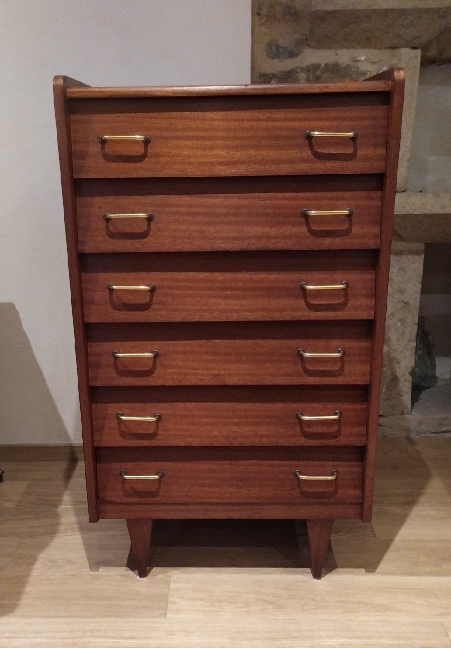 Commode chiffonnier vintage des années 60