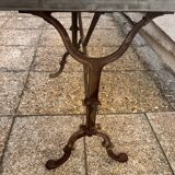 art deco wrought iron bistro table