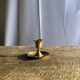 Small golden hand candlestick with a round loop handle D8 H6.5