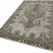 Overdyed Wool Vintage Handmade Carved Rug 165 cm x 263 cm
