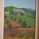Victor VIC-DAUMAS (1909-2002) HSP 50x36cm Landscape of Provence School of Paris
