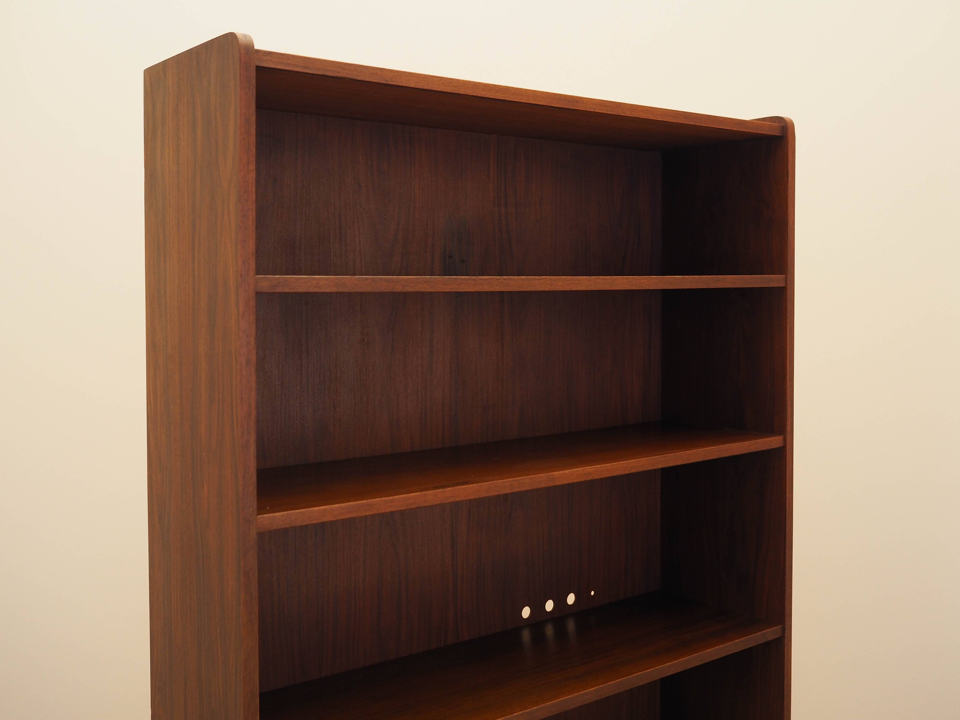 Rosewood bookcase, Danish design, 1970s, made in Denmark