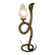 Cobra snake lamp in bronze