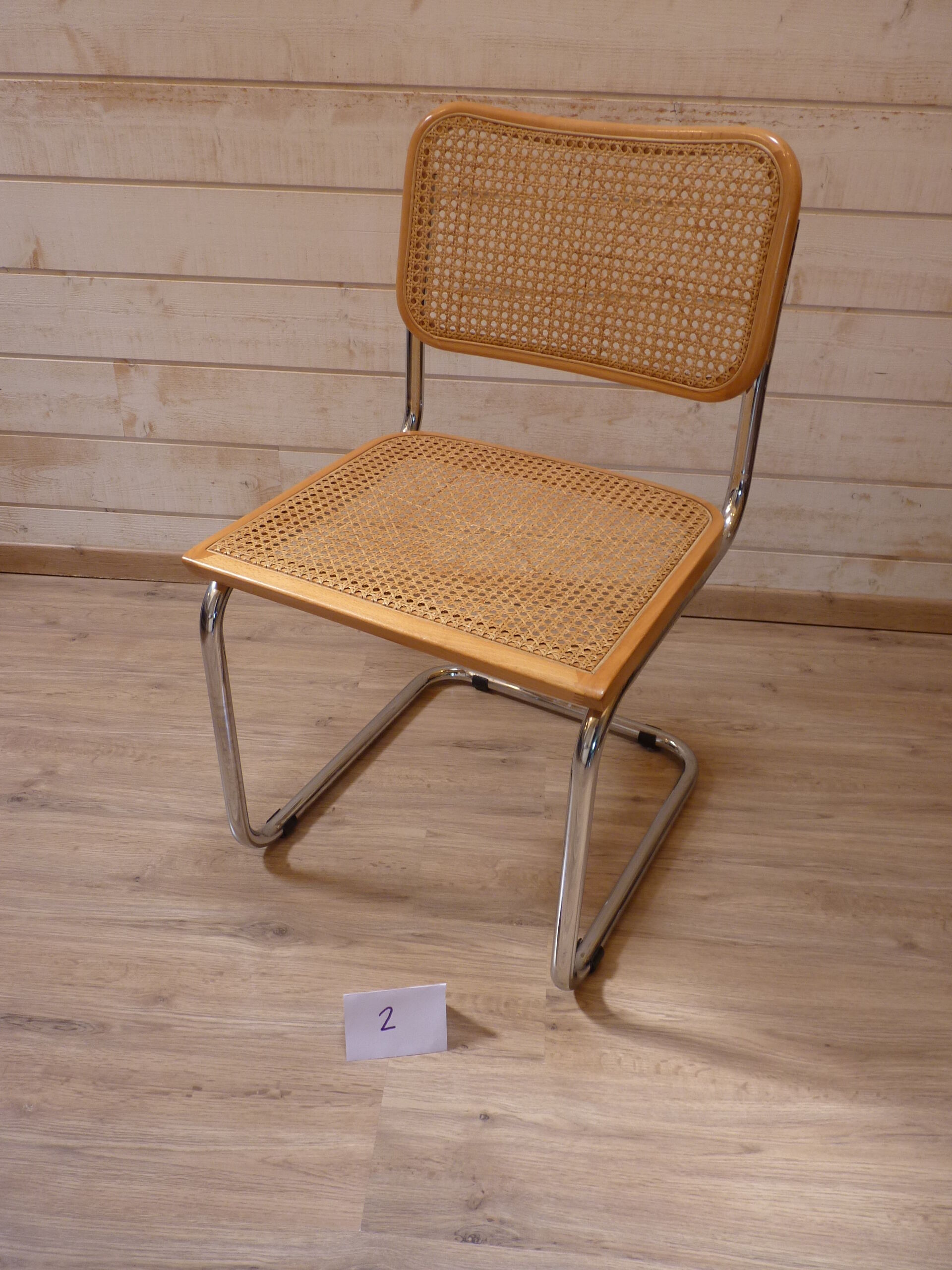 Eight chairs "Cesca B32" by Marcel Breuer