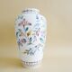 Gmundner Keramik floor vase with floral decor
